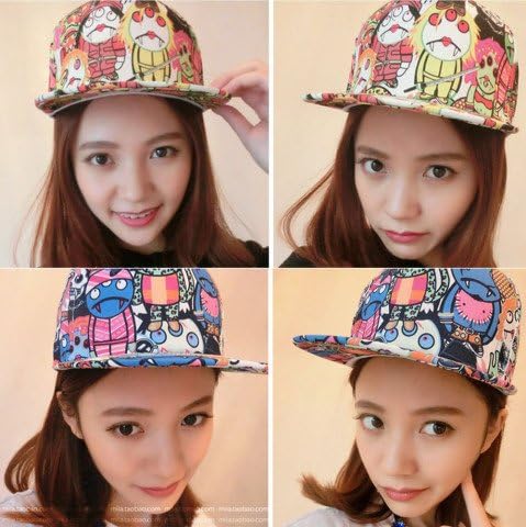 Amazon Co Jp カラフル ポップ ヴァンパイア ドラキュラ キャップ ストリート キャラクター キモかわいい レディース メンズ ユニセックス フリーサイズ 帽子 Feｌicita p グレー 服 ファッション小物