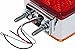 All Star Truck Parts 2pc Amber/Red 39 LED Double Face Stud Mount Pedestal Fender Stop Turn Tail Light for Heavy Truck Trailer Peterbilt Freightliner Kenworth Mack Western Star Left & Right Side Lights