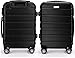 Utopia Home 20-Inch ABS Lightweight - Carry On Spinner Luggage - Black