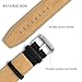 XIEMIN Black Genuine Leather Watch Band/Strap Watchbands for Pebble Steel Smartphone 100% Brand New and Genuine Leather Prolongs The Life of Your Watch Band (Black)