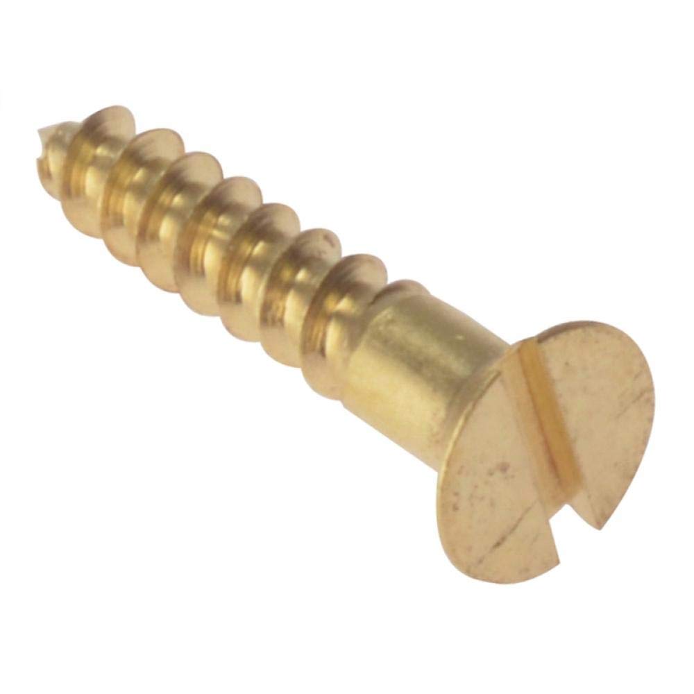 ForgeFix Wood Screws - Solid Brass | 1" x 4 | Countersunk | Box 200 โ image 1