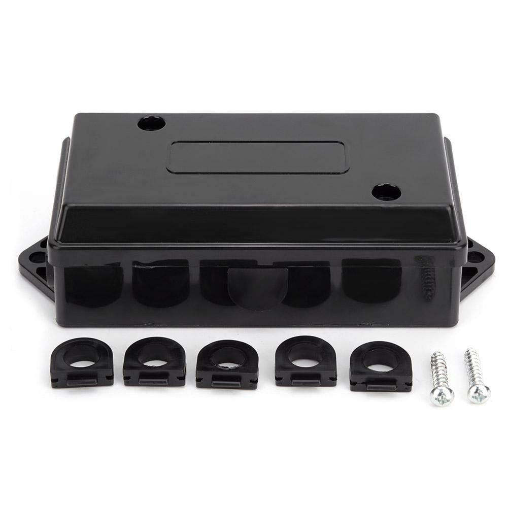7 Way Trailer Wiring Junction Box Plastic Housing with 7 Terminal Studs for Trailer Boat Truck