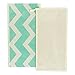 DII Fabric Storage Bins for Nursery, Offices, & Home Organization, Containers are Made to Fit Standard Cube Organizers (11x5.5x5.5) Chevron Aqua - Set of 2