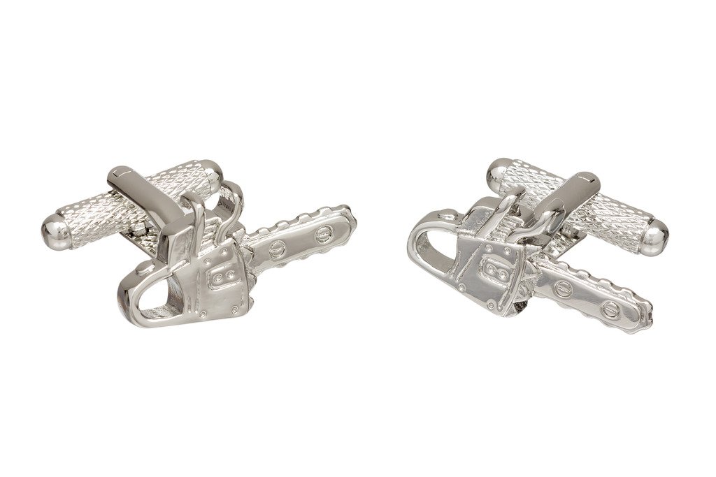 Chain Saw Gardener Tree Surgeon Cufflinks