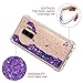 Cattech S9 Plus Case for Women, Glitter Liquid Sparkle Floating Luxury Bling Quicksand [Drop Protection] [Non-Slip Grip] Slim Clear Soft TPU Cover for Samsung Galaxy S 9 Plus + Stylus (Purple)