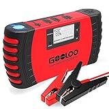 GOOLOO 800A Peak 18000mAh SuperSafe Car Jump Starter (Up to 7.0L Gas or 5.5L Diesel Engine) 12V Portable Power Pack Auto Battery Booster Phone Charger Built-in LED Light and Smart Protection