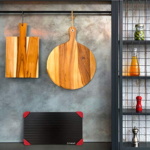 Thawt Defrosting Tray Large with Silicone Rapid Thaw Frozen Food Fast