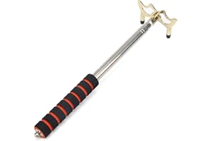 Coolrunner Retractable Billiards Cue Stick Bridge Retractable Pool Cue Stick Billiards Pool Cue Accessory Retractable Pool Stick with Removable Bridge Head