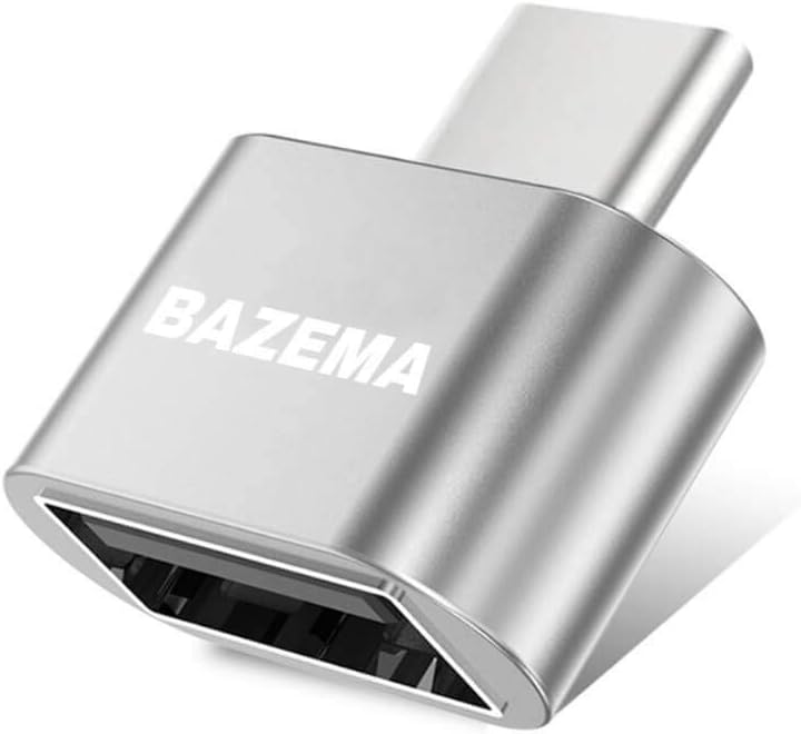 BAZEMA USB Type C to USB High Speed Adapter for MacBook Pro 2017/2016 and Other Type-C Devices (Aluminum Gray)