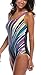 Charmleaks Women's Pro One Piece Sport Swimsuit Women One Piece Bathing Suits, X-Large, purple