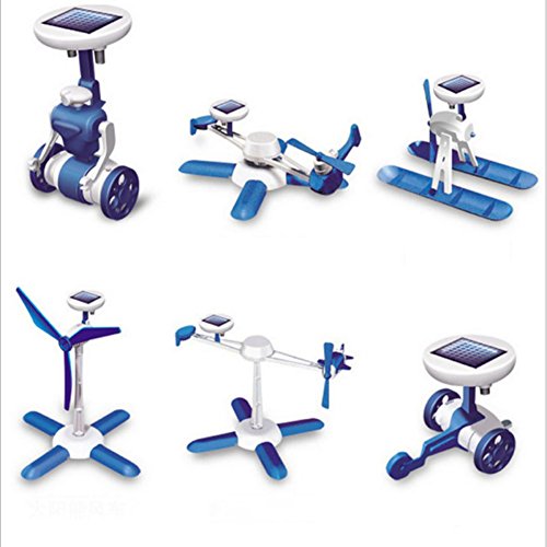 image for Balai New 6-in-1 DIY Science Educational Solar Energy Robot Toys Kit P