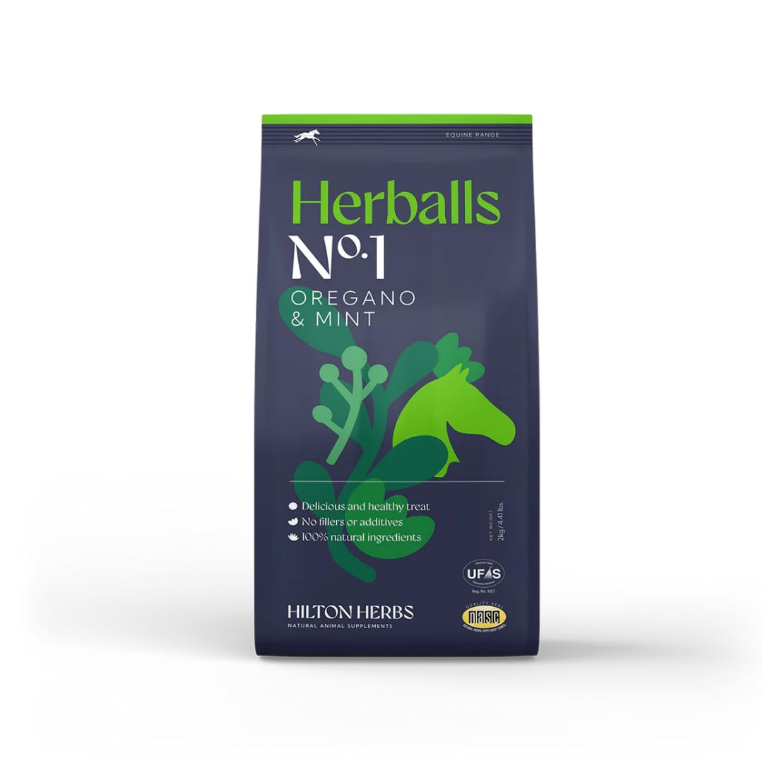 Hilton Herbs Herballs 100% Natural Treats  No Sugar, Molasses-Free, Healthy Horse Snacks