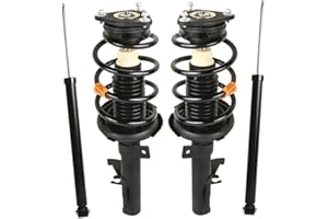 MOSTPLUS Front Rear Complete Strut Spring Assemblies Shock Absorbers 172263 172264 Compatible for 2004-2009 Mazda 3/2006-2010 Mazda 5 (Set of 4)