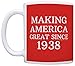 80th Birthday Gifts For All Making America Great Since 1945 Birthday Mug Birthday Gifts 11oz Coffee Mug Tea Cup Red