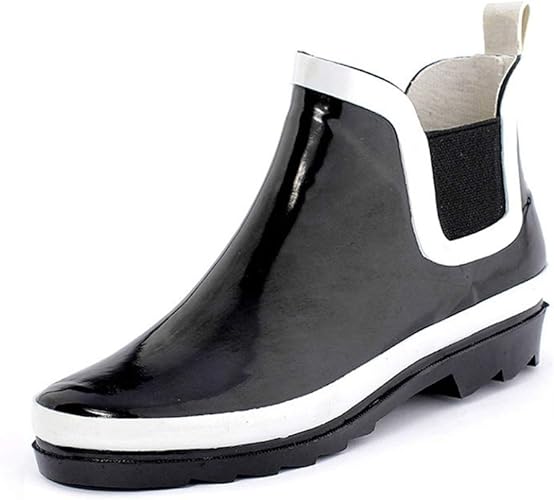 Amazon Zai2 メンズ レインブーツ 完全防水 雨の日 ビジネスシューズ 防水 レインシューズ おしゃれ 長靴 洗車 通勤通学用 紳士靴 かっこいい 耐滑 ショートブーツ 丸頭 ローカット 無地 雨靴 アウトドア 梅雨対策 通気性 靴 ブーツ