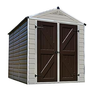 palram pent™ 4x6 storage shed grey - canada greenhouse kits