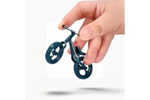 Tiosen Mini Finger Mountain Bike, Desktop Decoration Cycling Figure, Random Colour, Small Mountain Cycling Figure Finger Playing