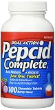 Reduce and neutralize acid in a single tablet - Pepcid Complete - 100ct berry flavor