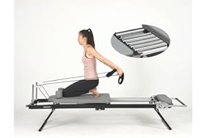 nexace Pilates Reformer Machine Equipment with Spring for Home Workout,Foldable Reformer Pilates for Beginner ,Big Size