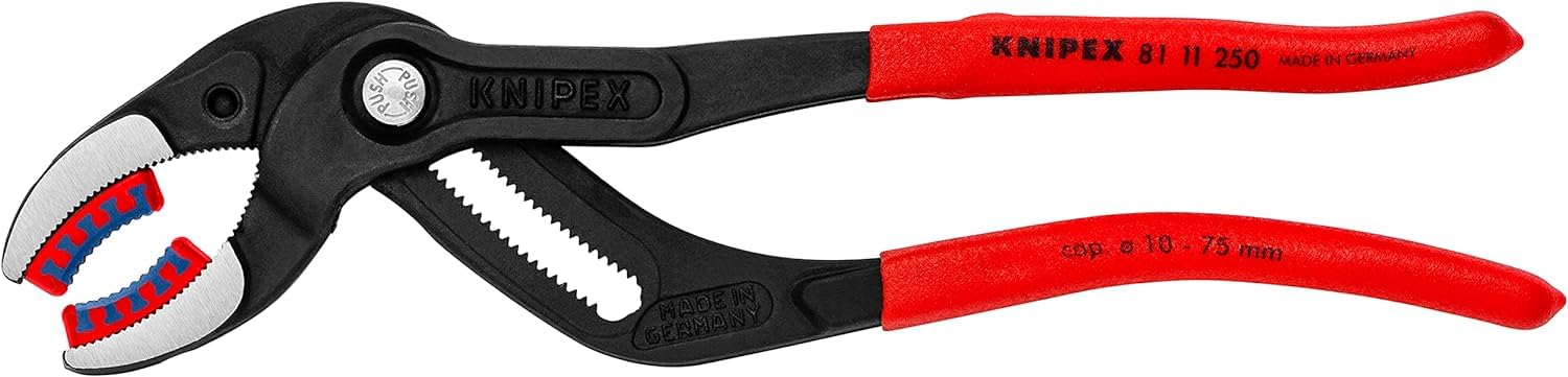 KNIPEX Siphon and Connector Pliers (250 mm) 81 11 250 SB (self-service card/blister)
