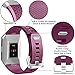 Wepro Bands Compatible with Fitbit Ionic SmartWatch, Watch Replacement Sport Strap for Women Men Kids, Buckle, Large, Fuchsia