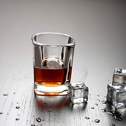 RUCKAE 12-Pack Heavy Base Shot Glasses,2-Ounce Clear Shot Glasses Set