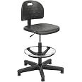 Safco Soft Tough Economy Workbench Chair - Black, Adjustable Height Swivel Task Chair