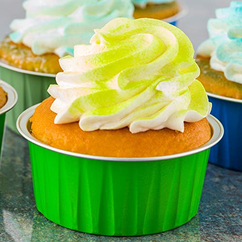 4 Ounce Disposable Ramekins, 100 Round Creme Brulee Disposable Cups OvenSafe, For Cupcakes