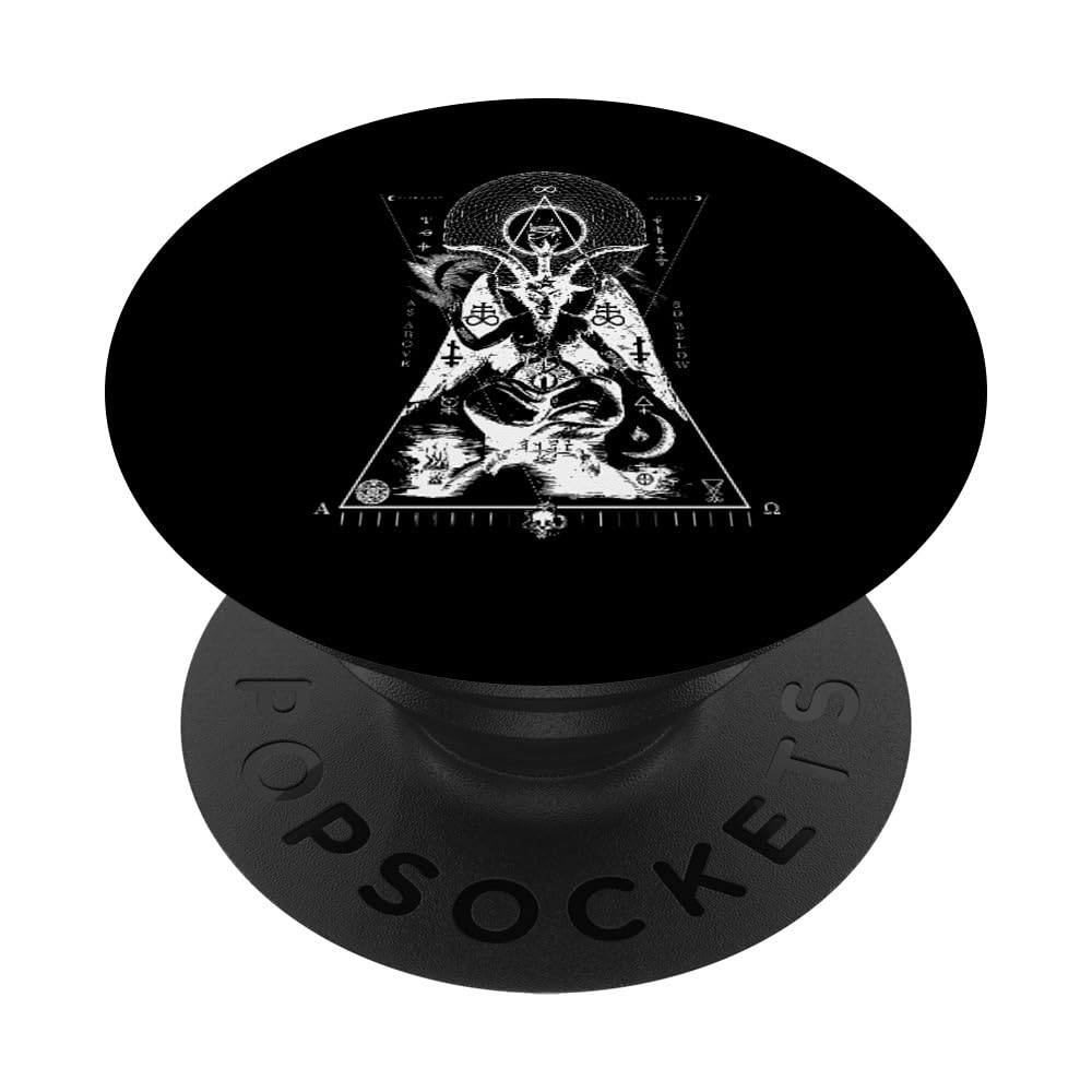 BAPHOMET - As Above So Below - Occult Sacred Geometry PopSockets Swappable PopGrip
