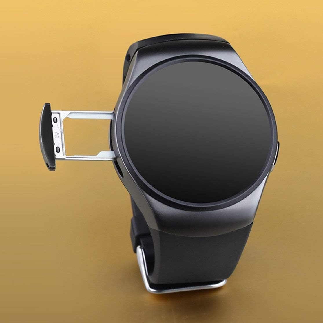 Golden/Black/White Remote Take Picture 240 * 240 pixels Smart Watch Phone KING-WEAR KW18 Sim&TF Card Heart Rate Smartwatch