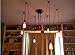 LemonBest 6 Head E27 Vintage DIY Ceiling Chandelier Light Fixtures Antique Adjustable Flush Mount Pendant Light Lamp