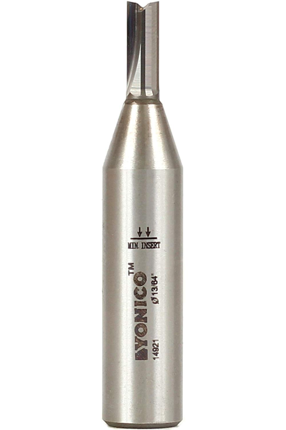 Yonico 14921 - Undersized Plywood Straight Dado Router Bit, Cutting Diameter: 13/64", Cutting Length: 5/16" - 1/2" Shank