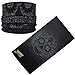 JUCHUUU Pirate Bandana Skull (2 Pieces) Multifunctional 12 in 1 Headband, Headwear, Face Mask Motorcycle, Balaclava Skull, Skull Scarf, Helmet Liner, Polyester Microfiber