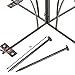 H Potter Garden Lotus Bud Trellis for Climbing Plants Wrought Iron Metal Obelisk for Patio Deck Flowers Weather Resistant Yard Art