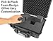 CASEMATIX Portable Projector Carry Case Fits Nebula Mars Projector , HDMI Cable , Power Adapter , Remote and More - Waterproof Travel design With Customizable Pick and Pluck foam