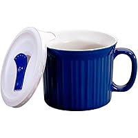 CorningWare 20-Ounce Meal Mug with Vented Lid (Blueberry)