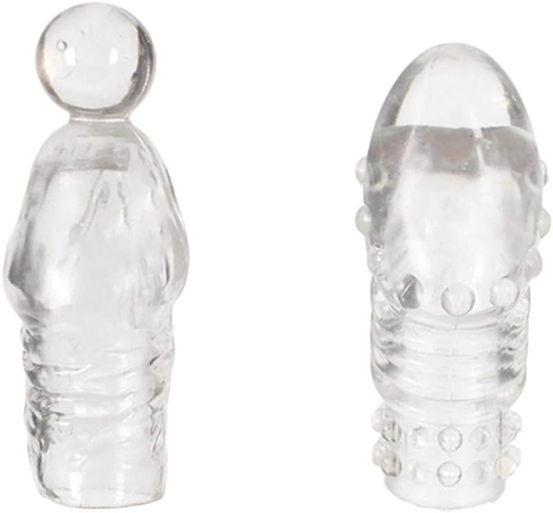 2pcs Men Díllõ Sleeve Extender Longlasting Enlargement Adùllt Stīmulator Tõys Pennis Extender Sleeves for Man Small Pennis Sleeves for Men Soft