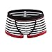 Nuofengkudu Men's 3 Packs Soft Cotton Trunk Underwear Cotton Boxer Briefs (FBA)