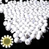 Neo LOONS 100pcs/lot 100 X Warm White Round Led Flash Ball Lamp Balloon Light Long Standby Time for Paper Lantern Balloon Light Party Wedding Decoration, White Case [Update Version]
