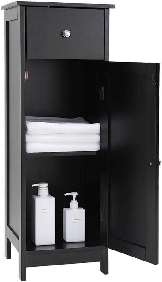 Free Standing Kitchen Cupboard Wooden Cabinet With 1 Doors Ysg001h Iwell Small Bathroom Floor Storage Cabinet