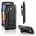 Samsung Galaxy Avant Case, RANZ Black Rugged Impact Armor Hybrid Kickstand Cover with Belt Clip Holster Case For Samsung Galaxy Avant G386 (T-Mobile)