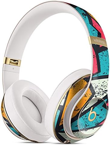 Blue, Orange, and Red Zig Zags DesignSkinz Full-Body Skin Kit for The Beats by Dre Studio Remastered Wireless Headphones/Ultra-Thin/Matte Finished/Protective Skin Wrap