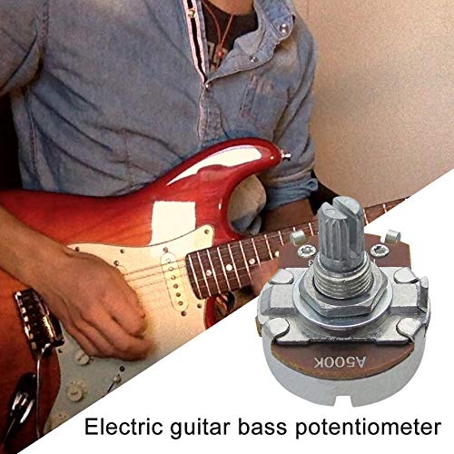 Electric Bass Guitar Pot Short Rod with Bayonet A500 Potentiometer Shaft Gray - Thumbnail 4