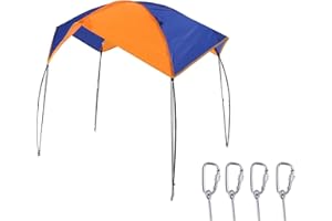 Inflatable Kayak Awning Canopy, Inflatables Boat Sun Shelter 2‑4 Persons Boat Sun Shelter Sailboat Awning Cover Fishing Canop