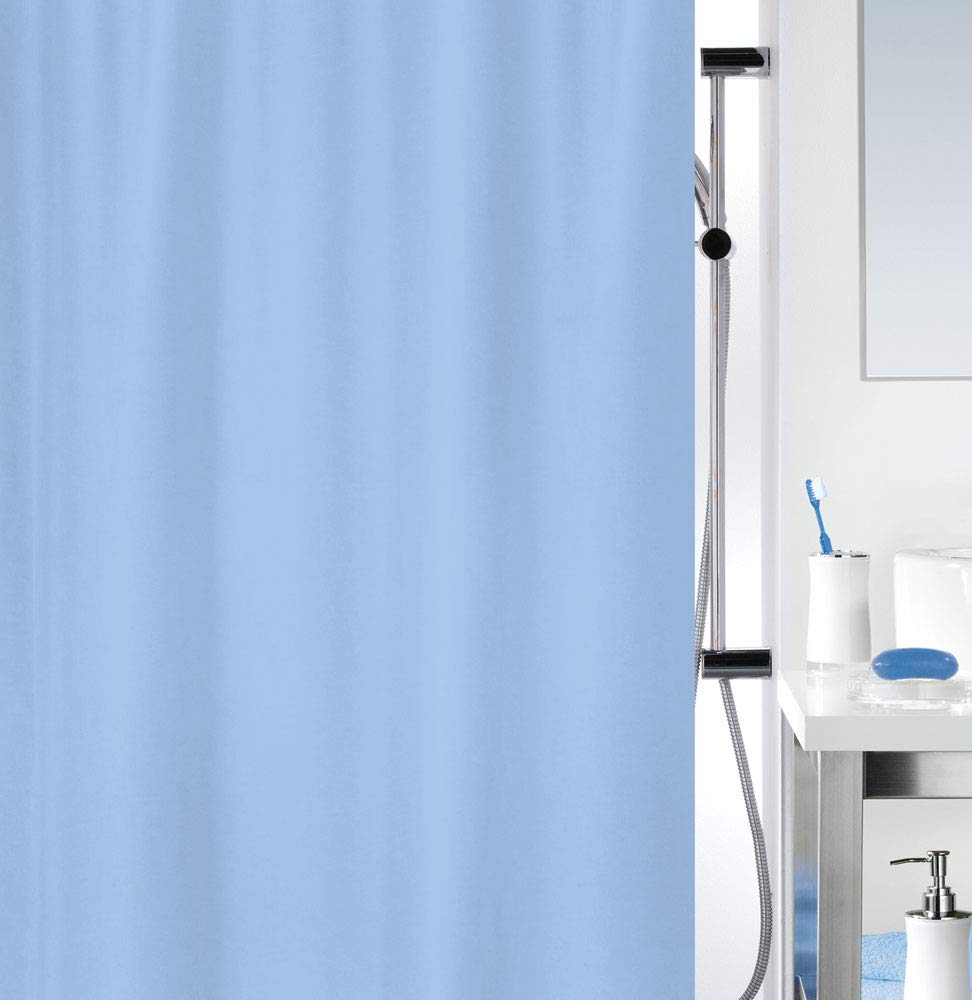 Spirella Primo Ciel Textile Polyester Shower Curtain, 180 x 200 cm, Blue