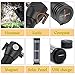 Solar Powered Tactical Flashlight Multi Function Outdoor Car LED Flashlight Ultra Bright Torch Light, with Safety Hammer and Compass, for Hiking, Camping