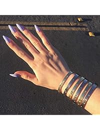 QUEEN JULIA Pulseras para hombres y mujeres grandes, pulseras de tamaño grande, pulsera de amor para parejas, hebillas, pulseras, de mujer, titanio, acero, San Valentín, boda