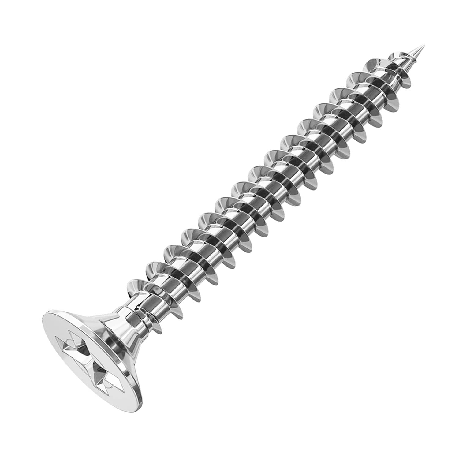 M3 Flat Head Wood Screws, Stainless Steel Countersunk Head Cross Wood Screws 3*20mm, Suitable For Indoor And Outdoor, Repairing Furniture, Carpentry And DIY, 120 Pieces Contains 20pcs M6 Screw Anchors — image 1