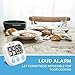 Etekcity Digital Kitchen Timer, Big Digits Loud Alarm Magnetic Backing Stand with Large LCD Display for Cooking Baking Sports Games Office (2 Pack, White, Battery Included)