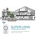 Wireless Doorbell Chime, PHYSEN Door Bell Chimes Operating at over 1300-ft Range Adjustable 58 Melodies & 5 Volume Levels